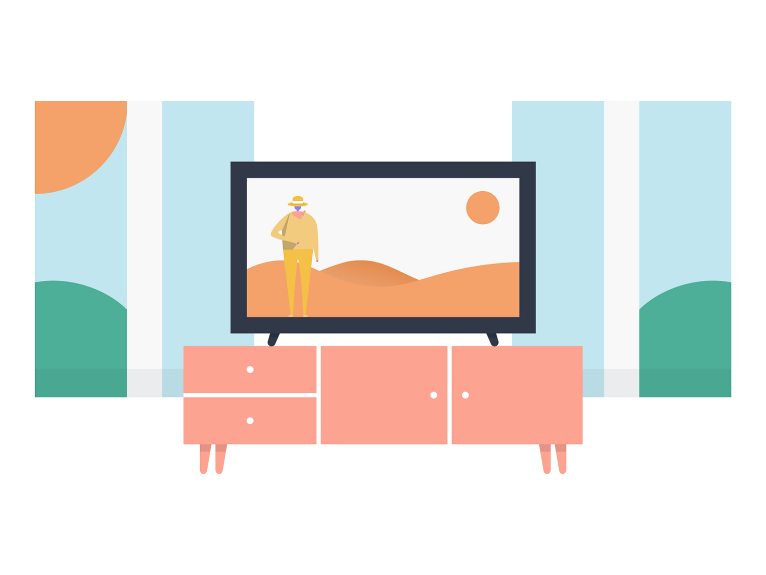 Living Room by Brayden Love on Dribbble