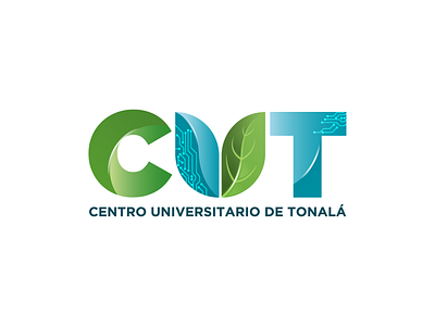 CUT design logo tonalá university vector