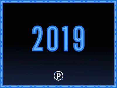 New Year's 2019 Fireworks Animation 2019 after effects animated gif animation new years vector