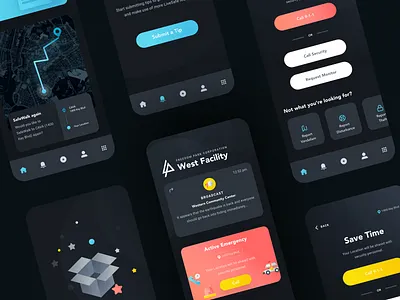 Dark Theme app broadcast community dark dark theme design mobile night mode prevention safety security sketch tips ui ux