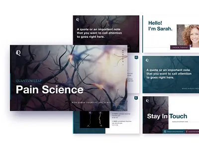 Quantum Leap / Webinar Deck branding courses deck design ebook ebook design graphic design presentation presentation design slide deck slide design webinar