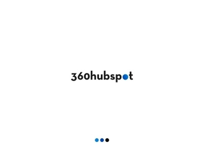 360Hubspot logo. 360 blue gradient lettering logo logo design logo lettering logotype