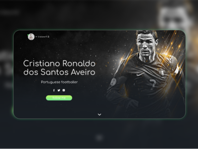 Perfil - CR7 cr7 ui ux web deisgn