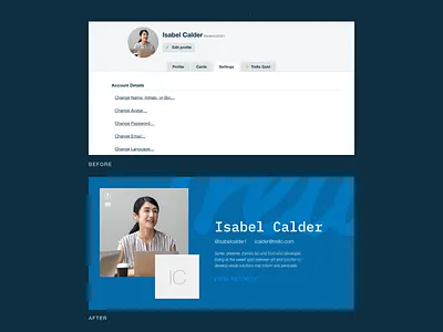 Trello Account Settings 007 account settings adobexd daily 0007 daily ui 0007 dailyui dailyui007 redesign settings troll xd