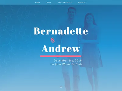 Wedding Website Landing web wedding