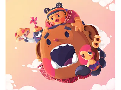 起飞 design illustration