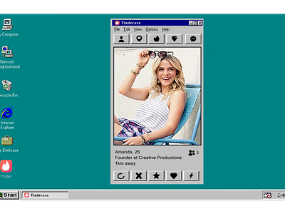 Windows 95: Tinder dating gui old school online dating retro tinder windows windows 95 windows95