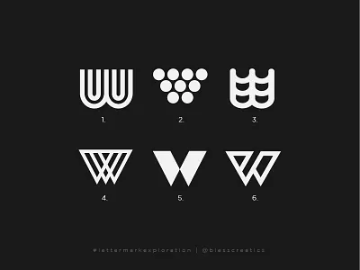 #lettermarkexploration - W - 23/26 bless creatics brand identity branding design graphic design icon illustration letter mark letter mark exploration lettermarkexploration logo logo design logo designer logo type logos mark typography vector