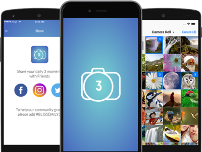 Bliss Daily– Social Mobile App android app development ios app development mobile app development