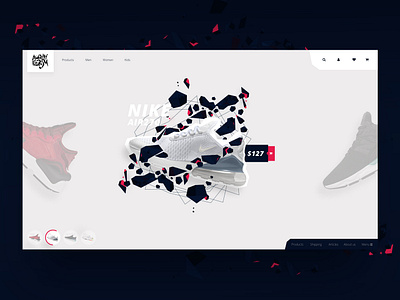 E-commerce UI KIT adidas adobe xd e commerce nike slider sport store ui ux webdesign