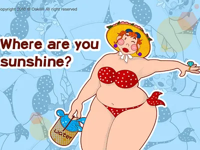 日渐肥胖的我 插画