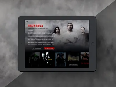 Daily UI Day 026 100 day ui challenge dailyui tv app