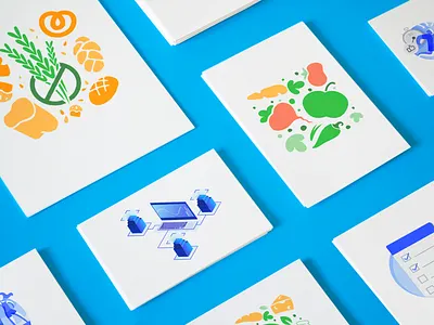 Identity Illustrations Guideline startup branding