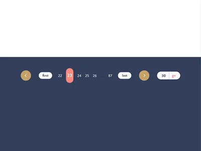 #085 Pagination dailyui design navigation next page pagination previous search ui ux web
