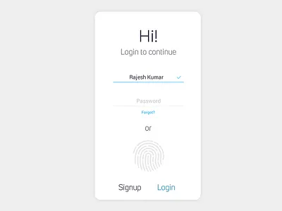 Login Page app design login sign in signin uiux