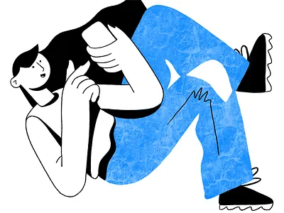 Reading the news 2d browse charachter custom design digitalart draw drawing illustration mobile news reading ui vector web