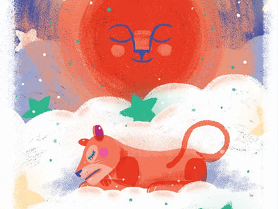 Lioness in the clouds cloud clouds lion sun