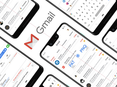 Gmail app Redesign android app design android app development app animation app concept app dashboard app design app development branding concept design google apps illustration ios app design ios app development logo material design typography ui ux vector web