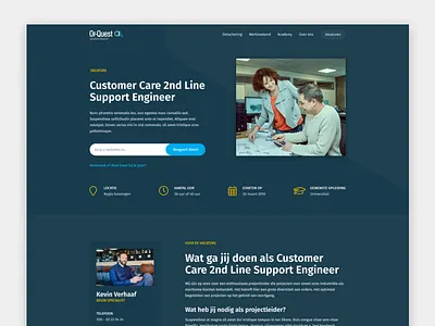 Recruitment & Secondment Agency dark design page website