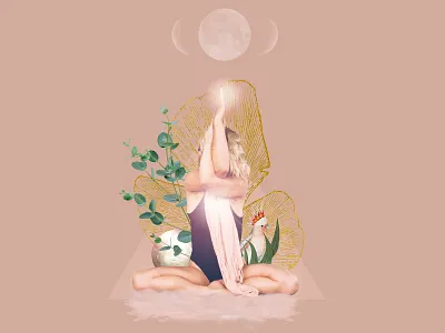 Custom Collage brand identity branding collage collage art collage artist collageart collageartist collages cosmic collage digital art ethereal geometric logo moon photoshop photoshop art sacred geometry symbols