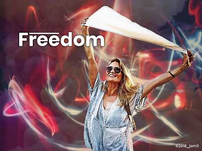 Freedom adobe photoshop cc debutshot design digital painting freedom paint brush photoshop ui ux designer