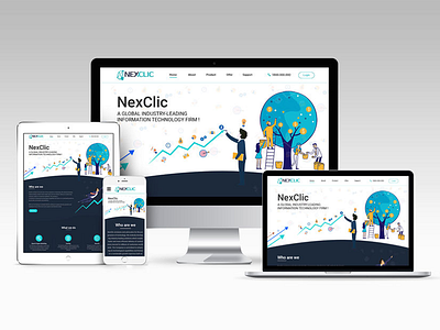 Nexclick A Responsive Mockup website mockup idea website responive mockup