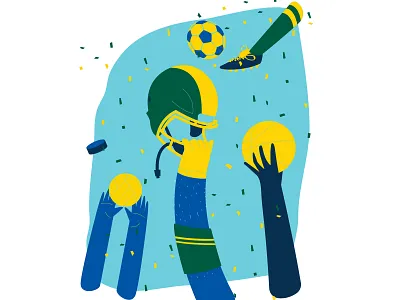 Cba Sports basketball illustration soccer sports volleyball win winning