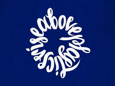 Rise Above Plastics calligraphy font hand lettering illustration lettering logotype mark script type typography