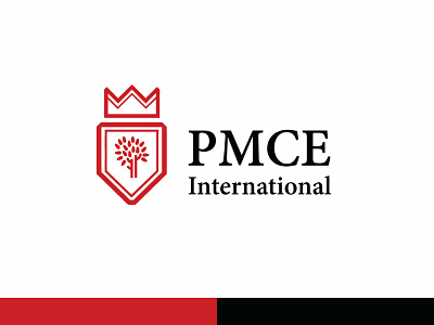 PMCE International branding consultancy expensive icon international logo luxury pmce red rich serious