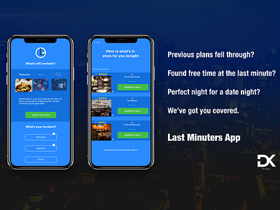 Last Minuters App app app design branding dailyui logo logo design mobile design prototype ui ui design user experience ux web web design