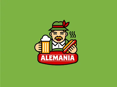 Alemania beer cafe drink food german germany logo pub tradition