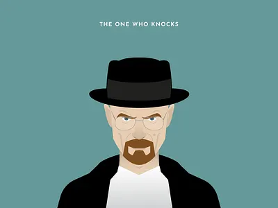 Walter White - Series "The Who?" art breaking bad breakingbad character design dribbble flat heisenberg illustration illustrator minimal series shot tv series vector walter white walterwhite