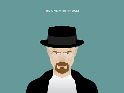 Walter White - Series "The Who?" art breaking bad breakingbad character design dribbble flat heisenberg illustration illustrator minimal series shot tv series vector walter white walterwhite