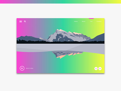 Mountain aurora app branding dashboard flat design gradient homepage icon identity illustration interface landing page layout mountain snow sunrise sunset ui ux vector video