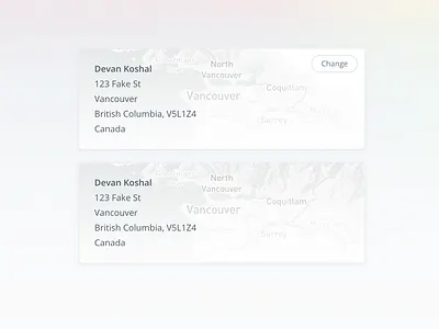 Shipping/Billing Address Cards (Order View) admin api card card ui checkout dashboard dashboard ui ecommerce payments