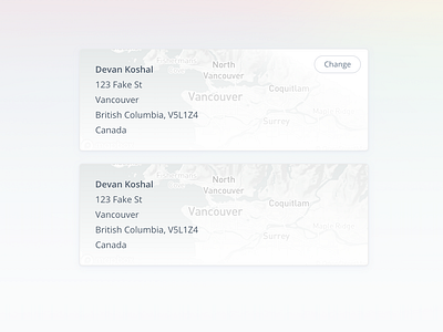 Shipping/Billing Address Cards (Order View) admin api card card ui checkout dashboard dashboard ui ecommerce payments