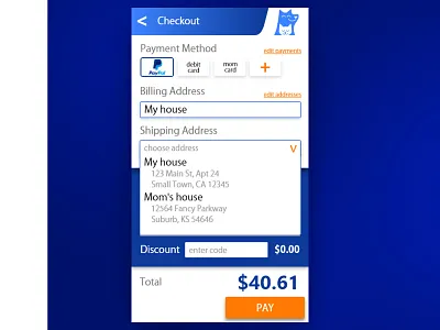 Checkout Dropdown checkout daily 100 daily ui daily ui challenge design ui user interface ux