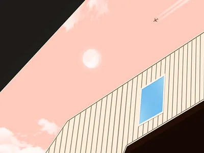 Build Something - Architectural Illustrations | #02 architect architectural design daily design flat illustration minimal pink sky vector