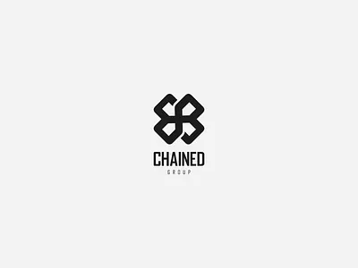 Chained group black branding design graphic deisgn icon logo monogram typo typography vector white