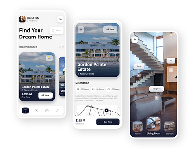 Real Estate - App Design adobe xd app app design app development branding figma graphic design luxury homes mobile design real estate real estate app real estate app design ui ui design ux ux design web design