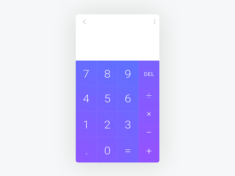 Calculator UI calculator mobile animation ui desgin