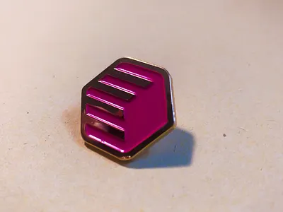 📌 Pinned brand design flamingo logo pin