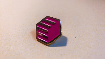 📌 Pinned brand design flamingo logo pin