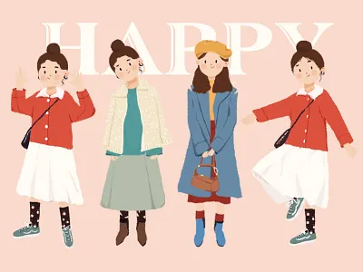 So cute ! design illustration