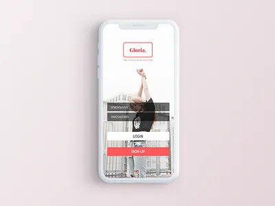 Fashion App Login Screen clean design fashion fashion app inspiration iphonex login design mobile screen design ui