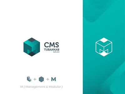 Logo : CMS ( content management system ) Tubankab app application brand branding client cms content management system fast identity logo branding mark modern brand platform speed tuban ui ux web