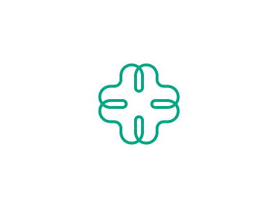 Clover clover green isotipo logo mark vector