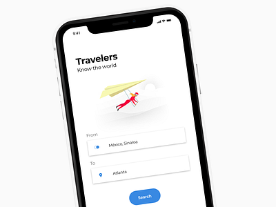 Travelers app adobe app booking booking app design dribbble flight fly gradient landing logo minimal mobile sketch travel ui ux web white xd