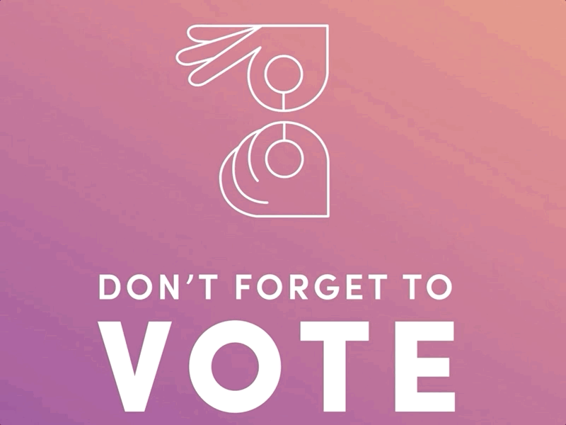 11.6.18 asl gradient motion graphic sign language vote