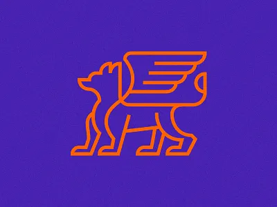 Grifo animal grifo mark vector